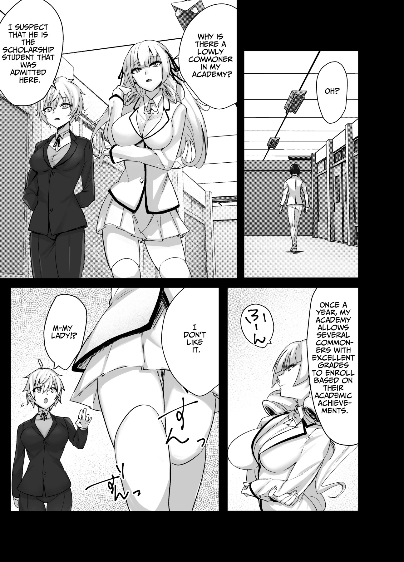 Hentai Manga Comic-Perverted Tomboy Female Butler Offers Apology Sex for her Rich Bitch Mistresses Bullying Behavior-Read-11